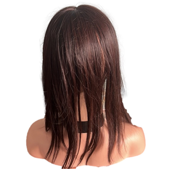 ⭐️15” Synthetic Hair Topper Wiglet Hair Enhancer with Bangs⭐️ - Picture 2 of 5